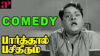 Parthaal Pasi Theerum Movie Comedy  Sivaji  Gemini Ganesan  Savithri  Thangavelu  M Saroja [upl. by Crowe]