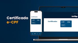 eCPF CertiSign conheça o melhor certificado digital  CertiSign [upl. by Adiazteb535]