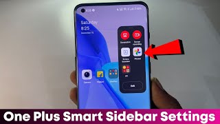 One plus smart sidebar setup  How to use smart sidebar in oneplus [upl. by Bunde69]