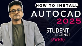 FREE AUTOCAD 2025 DOWNLOAD AND INSTALL  STUDENT LICENSE [upl. by Secrest]