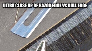 What Does a Razor Sharp Edge Look Like ULTRA Close up [upl. by Nikita794]