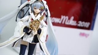 figma Snow Miku Crane Priestess Ver Unboxing figma 雪ミク タンチョウ巫女ver [upl. by Hemminger]