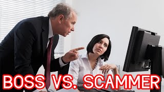 MY BOSS FINDS A TECH SUPPORT SCAMMER [upl. by Enelez108]