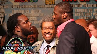 Bermane Stiverne vs Deontay Wilder Full video Final Press conference heated face off [upl. by Halbeib]