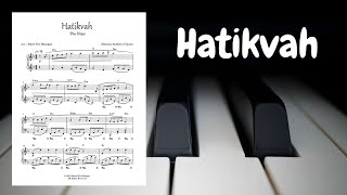 Hatikvah  Piano Sheet Music amp Tutorial  The Hope [upl. by Hurlee736]