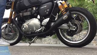 Triumph Thruxton 1200 R Zard Exhaust [upl. by Penelope]