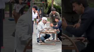 Old man prank Arm wrestling [upl. by Esalb]