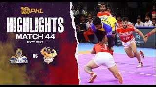 Match Highlights Tamil Thalaivas vs Gujarat Giants  December 27  PKL Season 10 [upl. by Chuu]