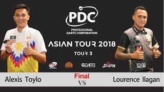 2018 PDC Asian Tour 3 Macao final Lourence Ilagan vs Alexis Toylo [upl. by Junji]