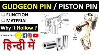 Piston Pin  Gudgeon Pin  Wrist Pin [upl. by Acireit]