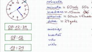 Kalendarz i czas  Matematyka Szkoła Podstawowa i Gimnazjum [upl. by Nosiaj857]