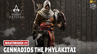 ASSASSINS CREED ORIGINS Walkthrough 5  GENNADIOS THE PHYLAKITAI  No Commentary  1080P 60FPS [upl. by Swan206]