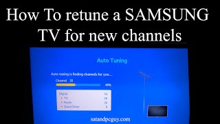 How to retune channels on a Samsung television retune samsungtv tvinspain [upl. by Tiebold]