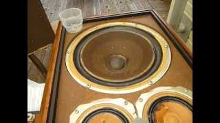 KLH speaker model 5five rebuild part 5 Installing components [upl. by Daney]