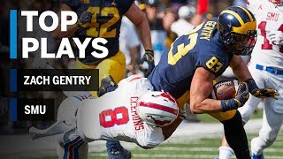 Top Plays Zach Gentry vs SMU  Michigan  Big Ten Football [upl. by Swerdna545]