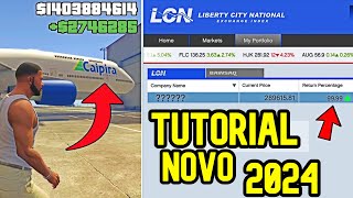 COMO INVESTIR NA BOLSA DE VALORES GTA 5 [upl. by Petrina]