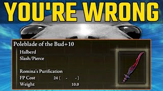 ELDEN RING COMMUNITY IS WRONG ABOUT POLEBLADE OF THE BUD AND HERES WHY [upl. by Nightingale]