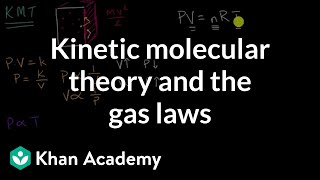 Kinetic molecular theory and the gas laws  AP Chemistry  Khan Academy [upl. by Accebar]