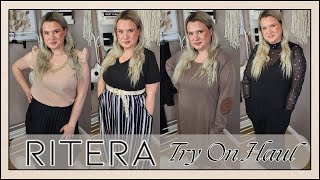 RITERA MIDSIZE TO PLUS SIZE TRY ON HAUL Autumn Must Haves  Clare Walch [upl. by Yr907]