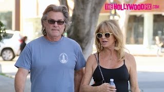 Kurt Russell amp Goldie Hawn Go Furniture Shopping On Black Friday In West Hollywood 112516 [upl. by Ocko277]