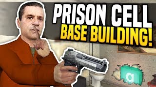 PRISON CELL BASE BUILDING  Gmod PrisonRP  Fake Wall Money Printing [upl. by Deina]