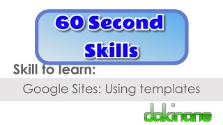 Google Sites  Templates [upl. by Mecke]