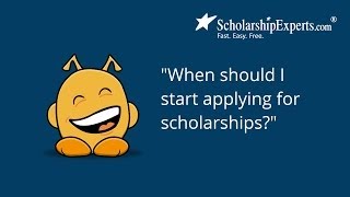 When Should Students Apply for Scholarships [upl. by Anne-Corinne]