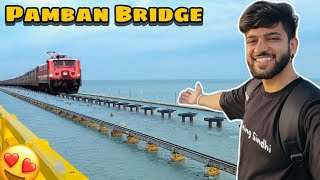 Pamban Bridge Tamil Nadu😍  Tirupati Balaji🙏 [upl. by Alexine]