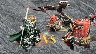 Orks VS Space Marines  Salamanders Warhammer 40k Battle Report [upl. by Dobrinsky]