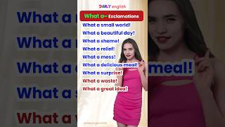 What a Exclamations Collocationsenglishvocabulary learnenglish [upl. by Drugi]