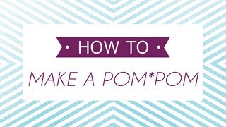 How to Make Pompoms with the Clover Pompom Maker [upl. by Yarazed]