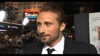 Matthias Schoenaerts quotMarion Cotillard is a Goddessquot Rust and Bone premiere [upl. by Meldoh768]