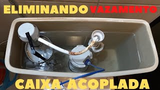 Como consertar vazamento na caixa acoplada [upl. by Ive]