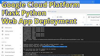 Google Cloud Platform Flask Python App Deployment [upl. by Nosinned]