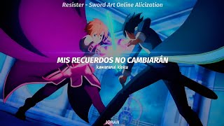 Sword Art Online Alicization Opening 2 Full  Resister  Asca  AMV sub español [upl. by Ahtimat416]