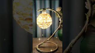 Diy Sea Shell Table Lamp  Night lamp craft ideas  Handmade lamp at home diy shorts viralshorts [upl. by Aerbma]