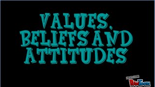 Values Beliefs and Attitudes Definitions [upl. by Conny706]