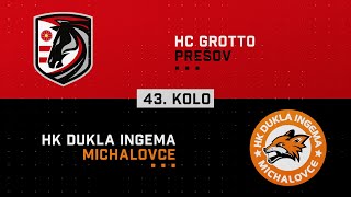 43kolo HC Grotto Prešov  HK Dukla INGEMA Michalovce HIGHLIGHTS [upl. by Eanad693]