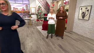 Me by Jennie Garth Ophelia Sweater Dress on QVC [upl. by Raskin]