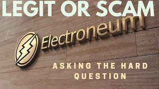 ELECTRONEUM  Legit OR Scam [upl. by Laamaj]