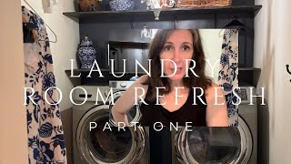 Laundry Room Refresh Part One Makeover [upl. by Zoa]