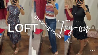 LOFT CLothing Haul  In store try on Fall 2023 [upl. by Lesslie]