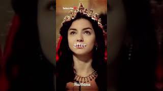 The Nurbanu Sultan👑💫before and after nurbanusultan hurrem sultan power beforeafter edit queen [upl. by Janna898]