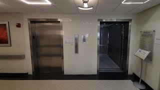 Nice Motors Modded Burlington Hydraulic Elevators  Central Island Healthcare Plainview NY [upl. by Maril]