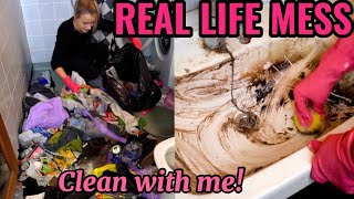 EXTREME ALL DAY CLEAN FOR FREE 💝 Messy house cleaning motivation 🤩 [upl. by Orton]