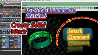 how to Use Smash command in matrix 9  class 10  Matrix 9  3D Modeling  cad matrix  abubakar3d [upl. by Ahseia590]