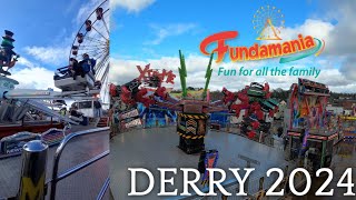 FIRST FUNFAIR OF 2024 Fundamania Derry Vlog 2024 [upl. by Odlo]