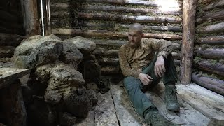 rainy day in dugout  big stove in a biggest dugout  no talking [upl. by Delcina]