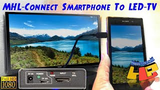 MHL How To Connect Smartphone To TV LED TV HDTV [upl. by Aaronson100]