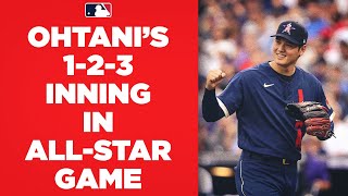 3 UP 3 DOWN Shohei Ohtani starts AllStar Game with 123 inning Gets Tatis Jr Muncy Arenado [upl. by Yzdnil]